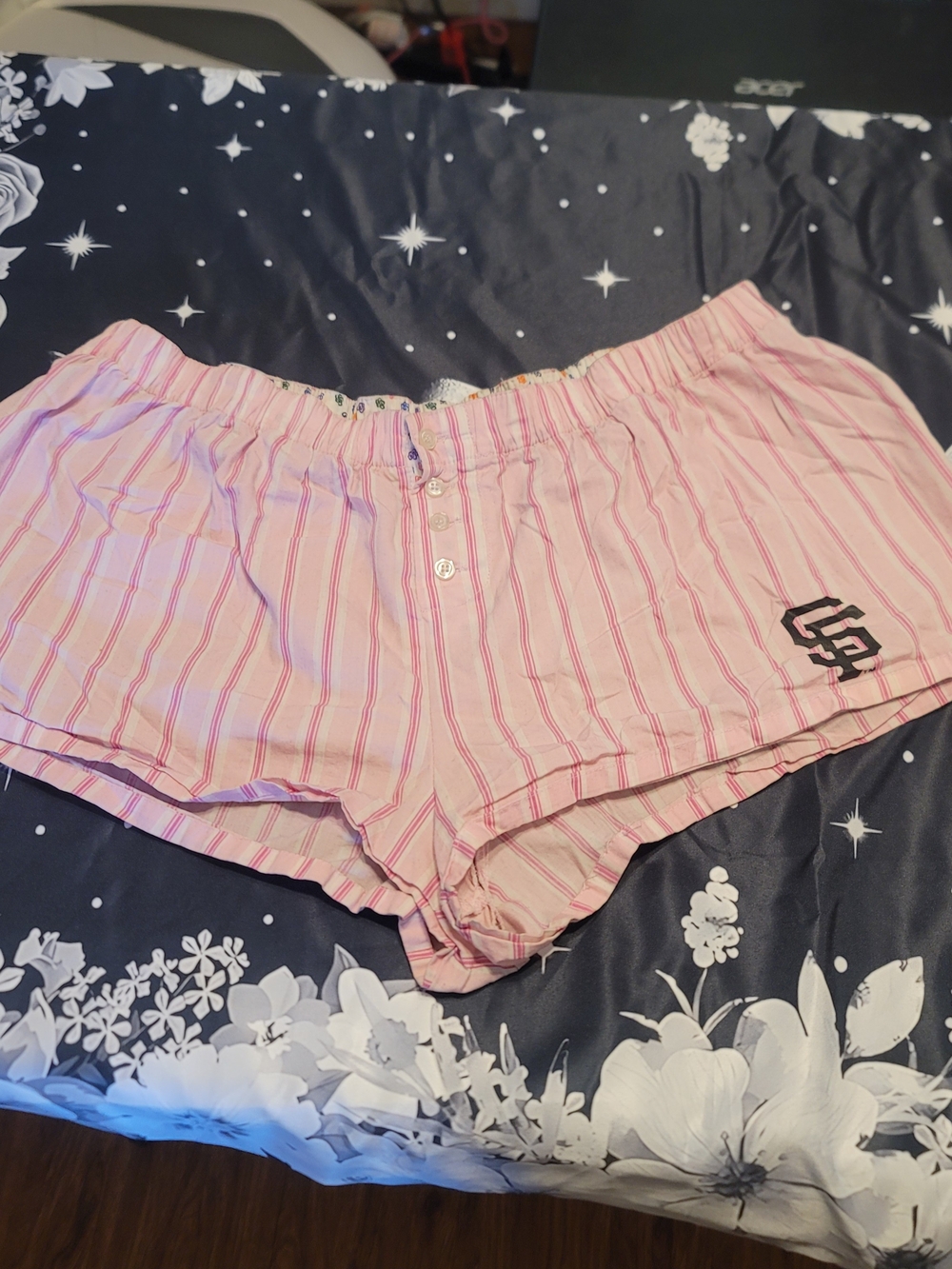 🔥3 For $25 San Francisco giants women's cute pink shorts size large